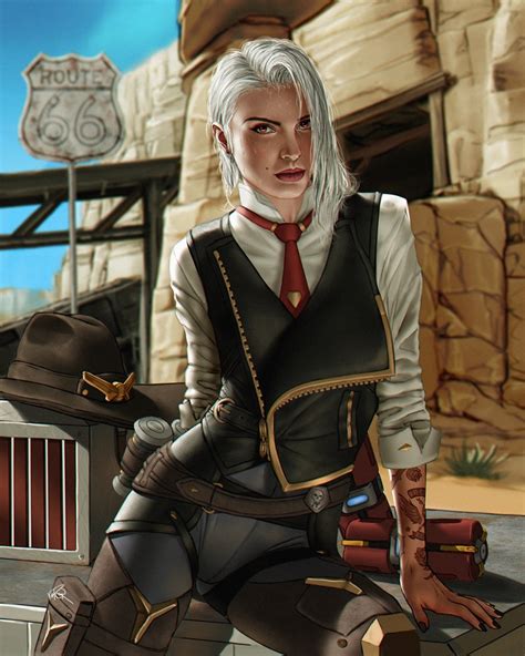 Ashe Overwatch By Viiperart On Deviantart