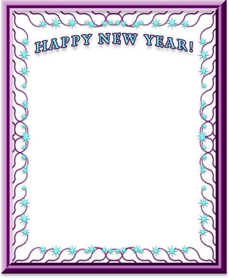 Free New Year Borders Frames Graphics Clipart
