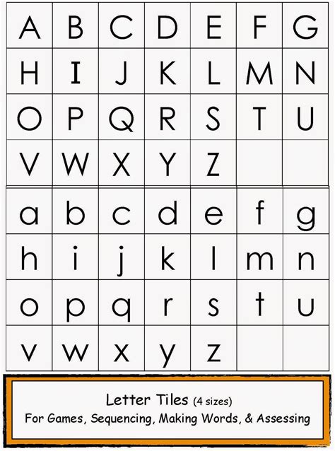 Classroom Freebies Upper And Lowercase Letter Tiles