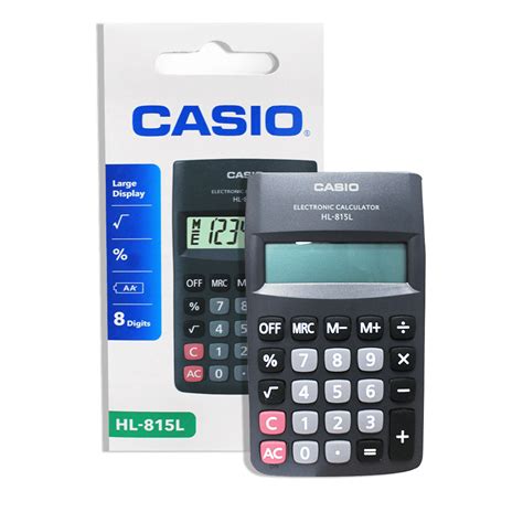 Calculadora Casio De Bolsillo Negra D Gitos Hl L Bk Comsucre Online