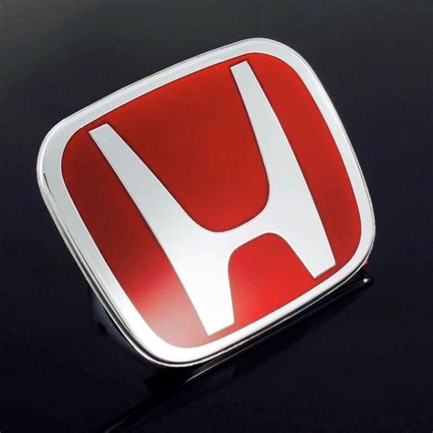 3pcs Jdm Honda Civic Frontrearsteering Wheel Red H Emblem 06 15 Sedan