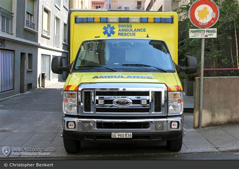 Einsatzfahrzeug Genève Swiss Ambulance Rescue Rtw 907 Bos