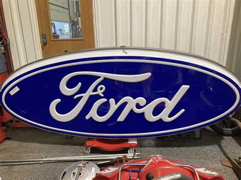Lot 584 Large Oval Ford Sign