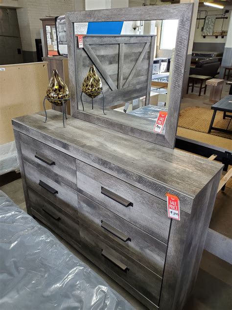 Get discount dressers and dressers with mirrors to perfectly suit your bedroom! Modern Rustic Grey Dresser/Mirror Dresser / Mirror ...