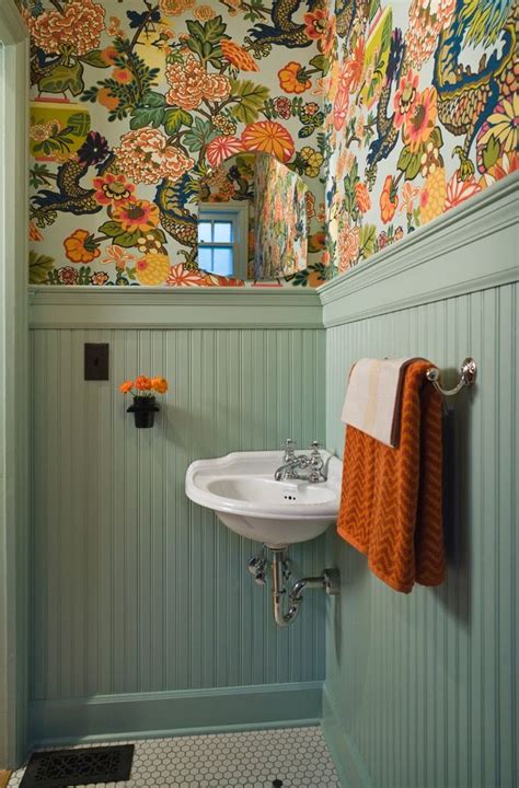 Pin By Becky Davis On Bathtastic Traditional Powder Room Tile