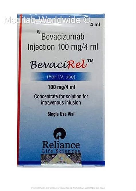 Reliance Bevacirel 100mg 400mg Bevacizumab Injection Storage Cold