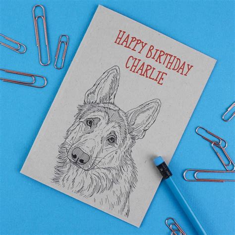 German id cards can only be applied for in person at the embassy or at a consulate general, after scheduling an appointment. german shepherd dog birthday card by adam regester design | notonthehighstreet.com