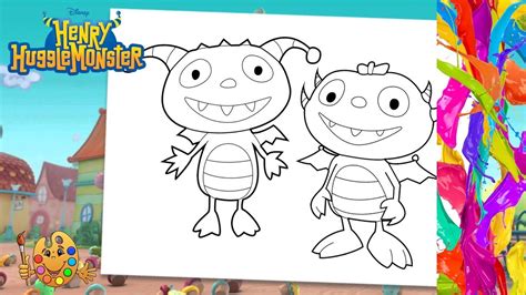 Coloring Henry Hugglemonster Henry And Summer Coloring Pages