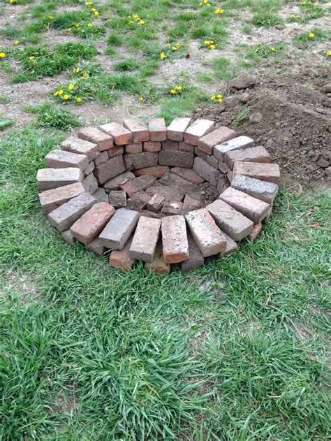 A diy fire pit is just what your backyard needs this summer. Repurposed bricks into fire pit | DIY Home Decor ...