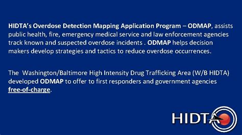 Odmap Gaining Agency Access Hidtas Overdose Detection Mapping