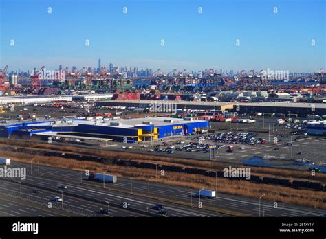 Newark Nj 7 Jan 2021 Aerial View Of The New Jersey Turnpike The