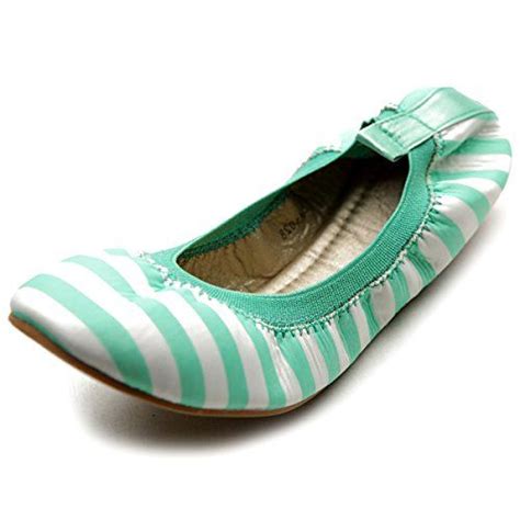 Ollio Womens Ballet Shoe Comfort Cute Multi Color Flat Zm10287 Bm