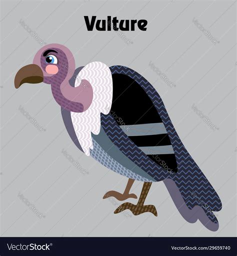 Cartoon Vulture Royalty Free Vector Image Vectorstock