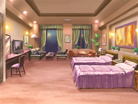 Anime Landscape Anime Hotel Room Background