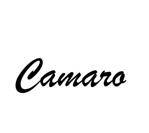Camaro Cursive Font Team Camaro Tech
