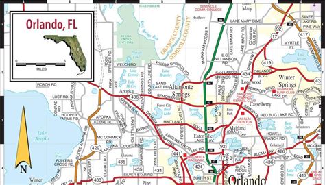 Map Of Orlando Fl Area College Map