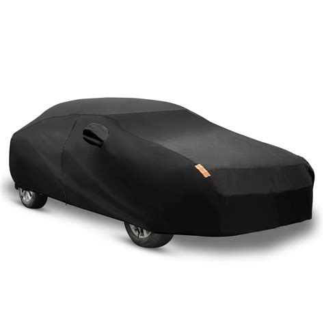 Unique Bargains 190t Black Auto Car Cover Outdoor Weather Waterproof