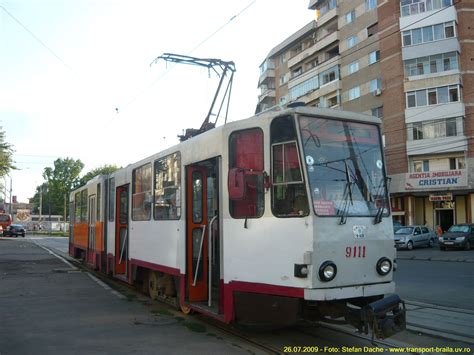 Tramvaie Tatra KT4D Transport In Comun Ro Braila