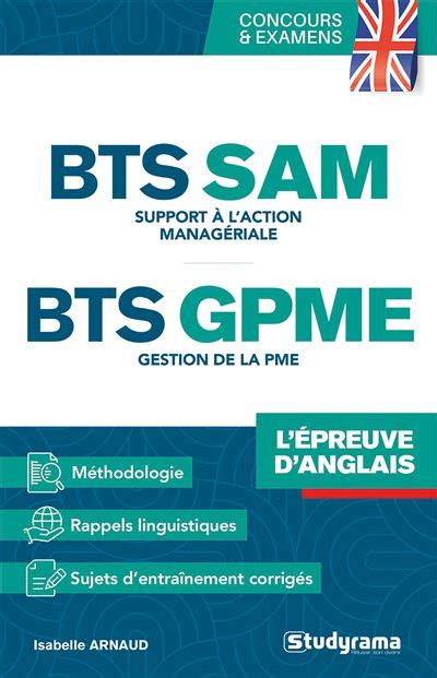 BTS SAM GPME Lépreuve danglais Support à laction managériale