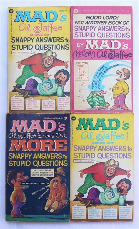 4 Al Jaffee Snappy Answers Mad Magazine By Tommystreasuretrove