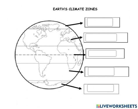 Climate Zones Online Worksheet Live Worksheets