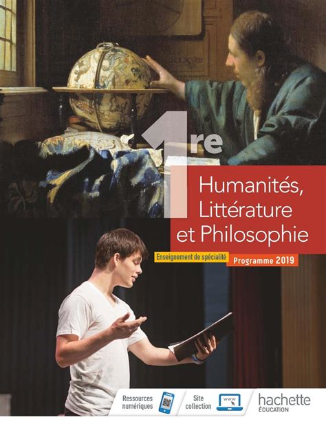 Humanités Littérature Et Philosophie 1ère Spé Livre élève
