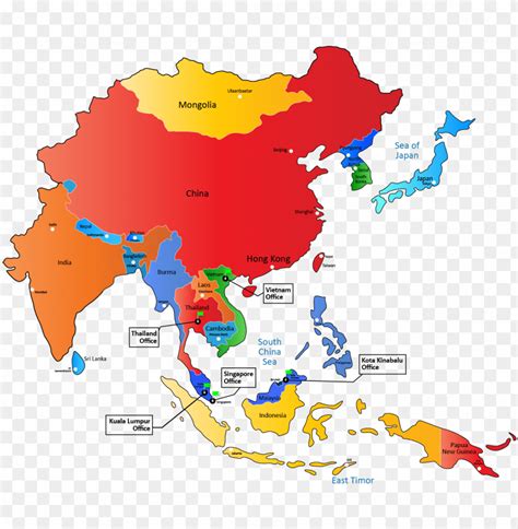 We Have Offices In Malaysia Thailand Singapore And Asia Pacific Map