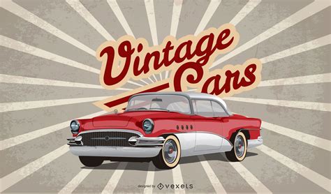 Vintage Car Illustration Design Vector Download