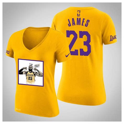 Top marken günstige preise große auswahl. Lakers LeBron James # 23 Kunstdruck Crown Logo T-Shirt ...