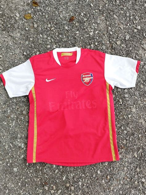 Arsenal Fc 0708 Home Kit Mens Fashion Activewear On Carousell