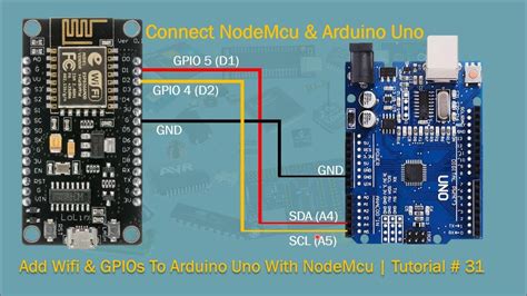 Arduino And Nodemcu Add Wifi And Gpios Tutorial 31 Youtube