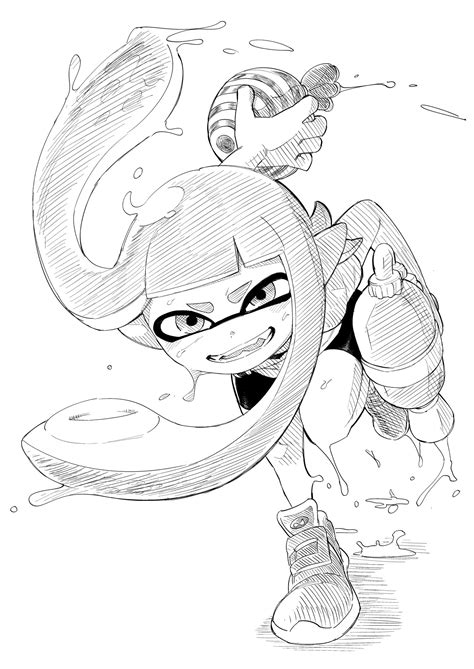 Inkling And Inkling Girl Splatoon And 1 More Drawn By Shiromanta