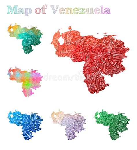Venezuela Sketchy Country Stock Vector Illustration Of Bolivarian