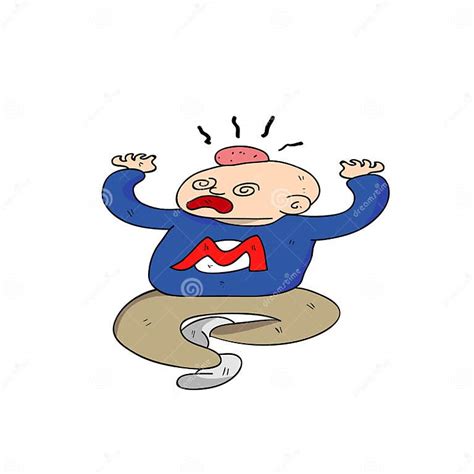 Cartoon Boy In Pain With Lump On His Head Stock Vector Illustration