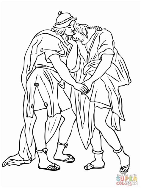 Jonathan warns david coloring page | free printable coloring pages. Jonathan And David Coloring Pages - Coloring Home