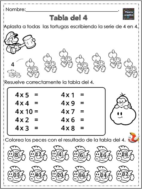 Aprende Las Tablas De Multiplicar Con Super Mario Tu Mejor Amigo
