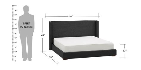 Buy Queen Size Bed in Grey Colour Mordern Look With Flat  