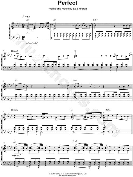 Perfect Ed Sheeran Piano Notes Easy Ubicaciondepersonascdmxgobmx