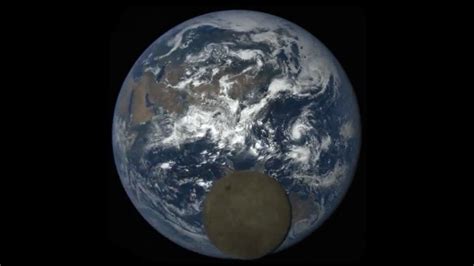 Nasas Space Camera Captures Moon Photobombing Earth Latest News