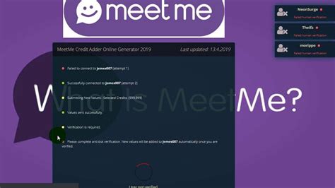 Now you are ready to create a credit card online for free 2021. MeetMe Credit Adder Online Generator 2019 | App hack ...