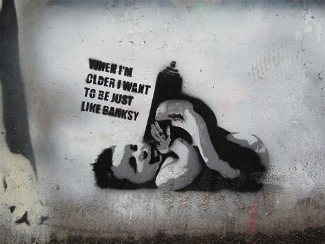 Banksy Graffiti On Quotes Quotesgram