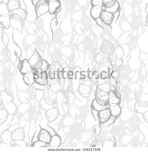 Grey Flower Pattern Vector Stock Vector Royalty Free 336557348