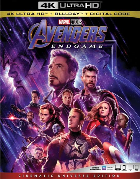 Marvel Studios Avengers Endgame Releases On Digital 730 And On Blu