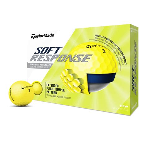 Taylormade Soft Response Golf Balls Yellow 12 Pack