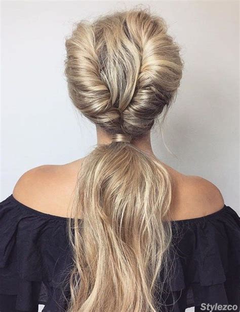 Awesome Double French Twist Ponytail Hairstyle For 2018 Do You Want To