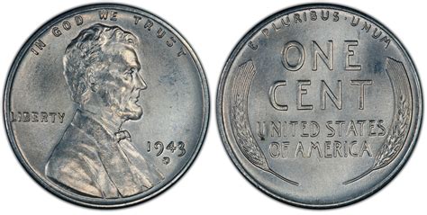 Images Of Lincoln Cent Wheat Reverse 1943 Dd 1c Pcgs Coinfacts