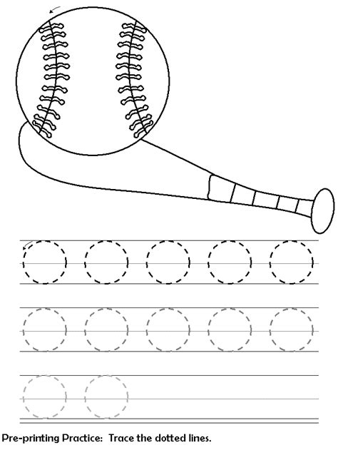 In this early writing worksheet, your child gets practice drawing vertical lines from top to bottom, a skill that'll help your child write letters. Circles