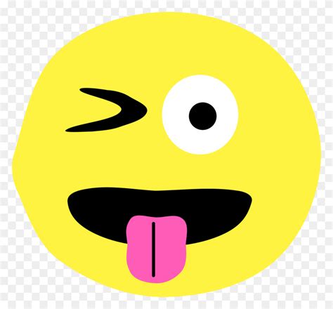 Cute Winky Face Emoji Smiley Clipart Best Clipart Best Images