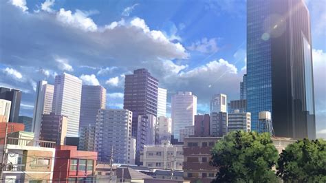 You can also upload and share your favorite anime city wallpapers. Download 1366x768 Anime Landscape, City, Buildings ...
