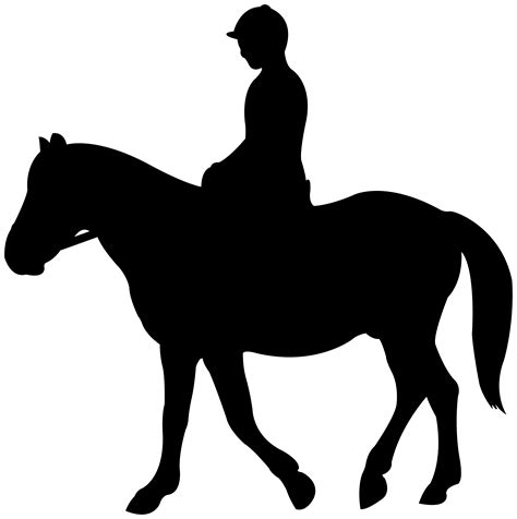 Horse On Jockey Silhouette Clipart Png 20 Free Cliparts Download
